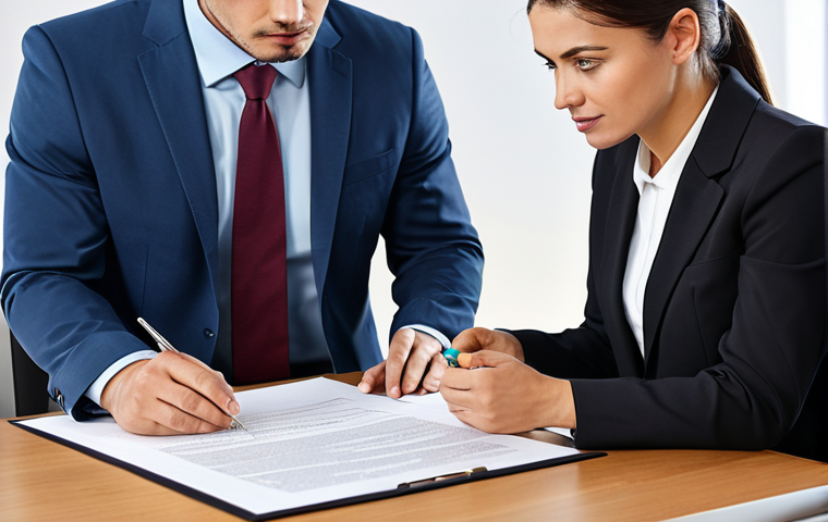 전세 전환 비용 - **

A professional financial advisor in a well-lit office, advising a couple dressed in professional...