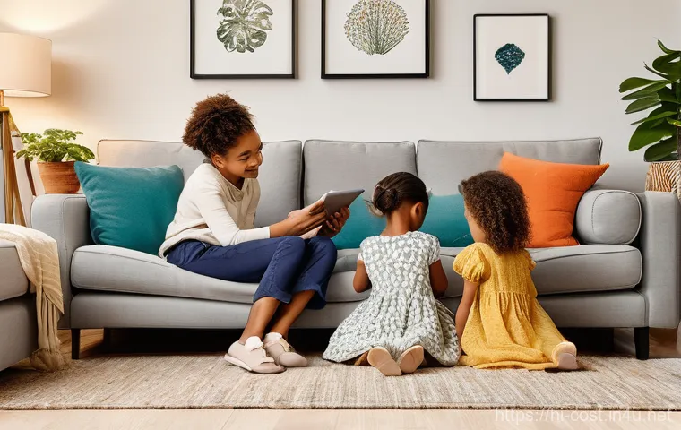 집 인테리어 비용 - **Prompt 1: Family Home Vision Session**
    "A cozy, brightly lit living room where a diverse famil...